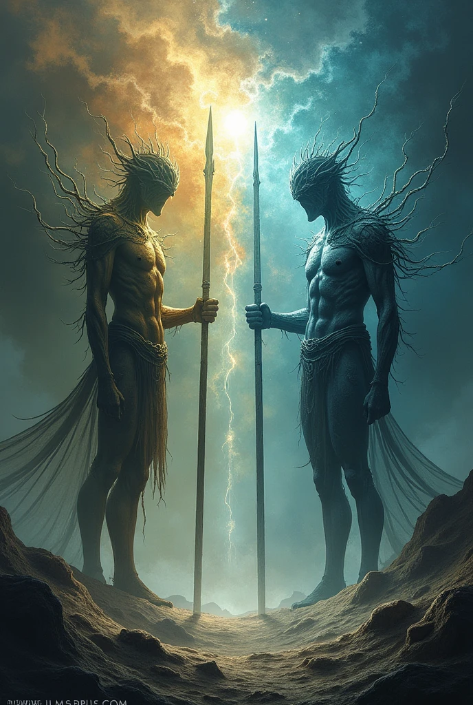 Opposites of nature, stand your way,
Spears in hand, night and day. Existence beyond the great big bang, Domain Expansion: Yin and Yang.