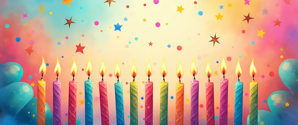 Birthday light background picture,Suitable for curtain fabrics