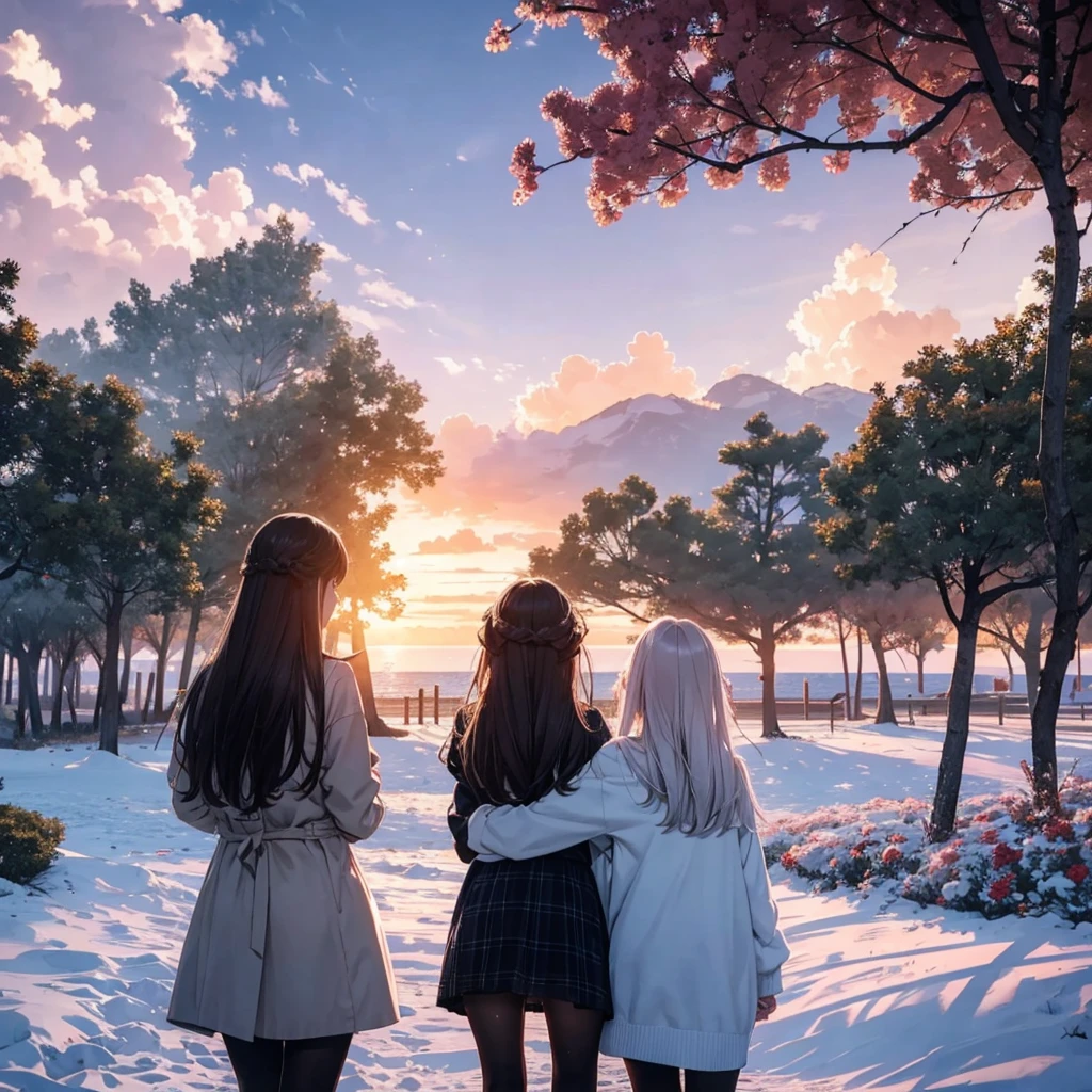 Even though the three of them are far apart, their thoughts and memories of each other are always in their hearts.