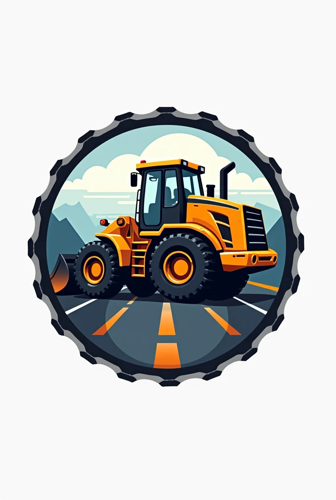 Road and bridge equipment logo
