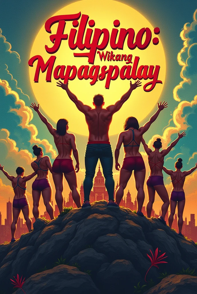 Create me a poster slogan about " Filipino: wikang mapagpalaya" 