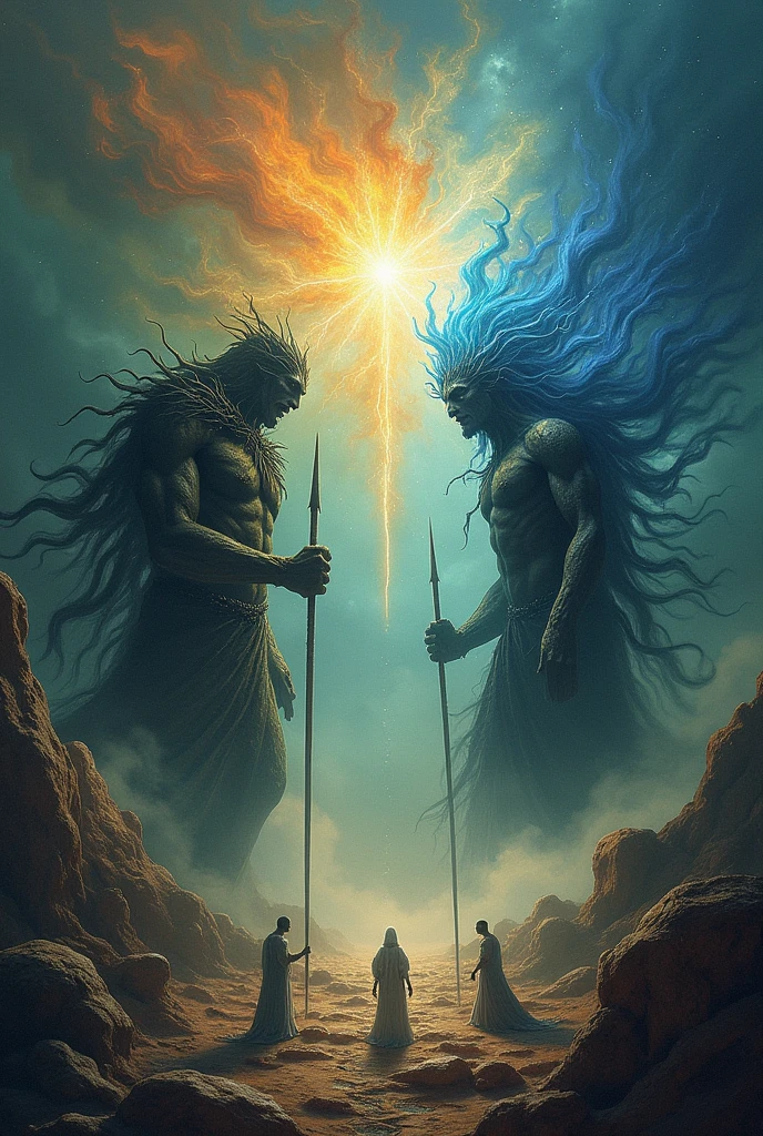 Opposites of nature, stand your way,
Spears in hand, night and day. Existence beyond the great big bang, Domain Expansion: Yin and Yang.
