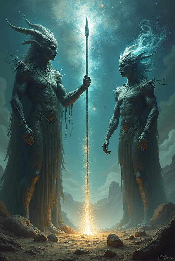 Opposites of nature, stand your way,
Spears in hand, night and day. Existence beyond the great big bang, Domain Expansion: Yin and Yang.