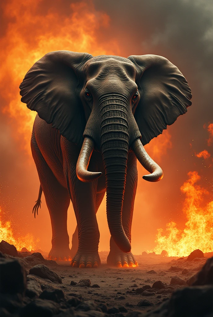Palaeoloxodon namadicus fire image