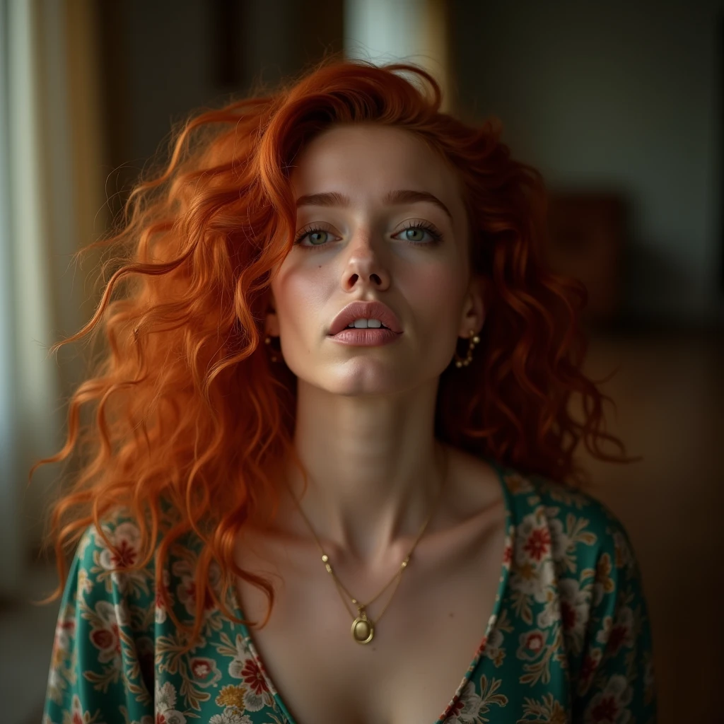 redhead beautiful woman while under the influence of ecstasy