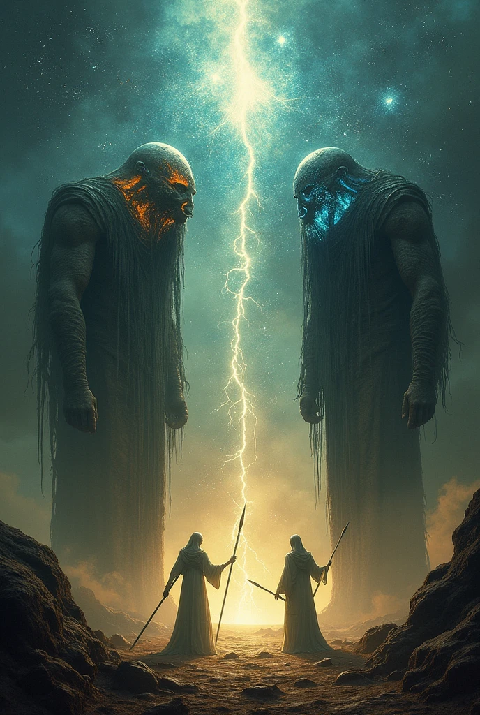Opposites of nature, stand your way,
Spears in hand, night and day. Existence beyond the great big bang, Domain Expansion: Yin and Yang.