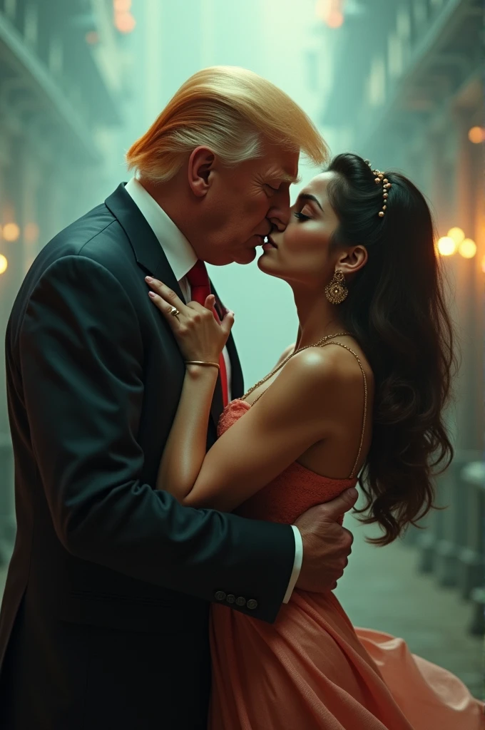 Donald trump kissing alia bhatt