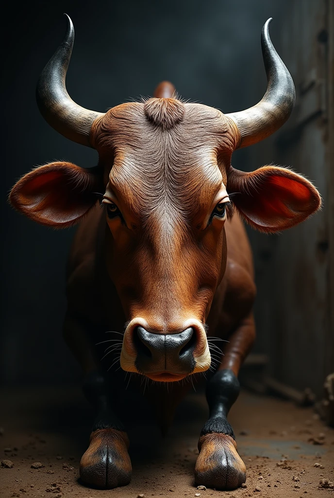 Pattes et tête de boeuf fumé