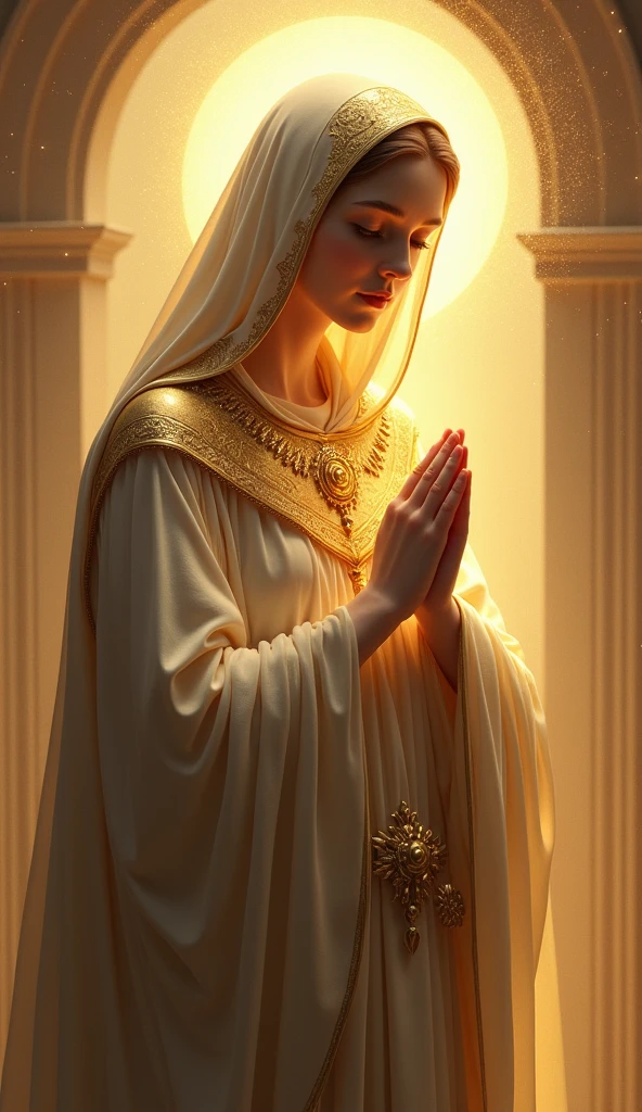 Beautiful Saint Catherine, Halo, whole body