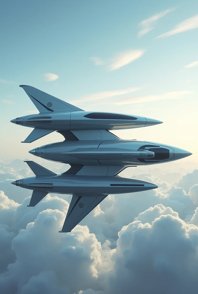 Generates an image of a plane with three floors