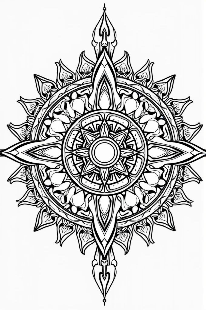 Mandala for coloring book