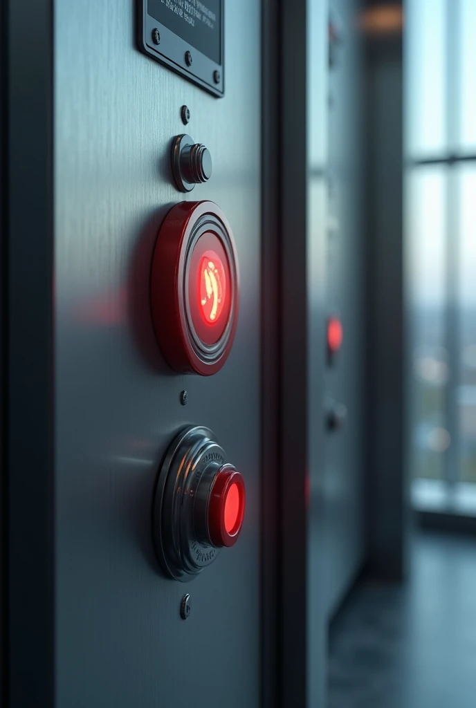 Image suggestion: Elevator emergency button image, sensors on doors and brake system.