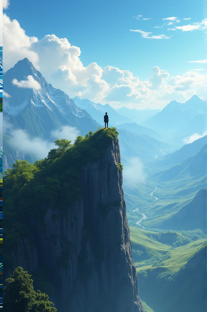 Located on a mountain with a beautiful view.