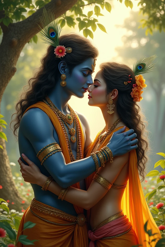 SHREE KRISHNA CUDDLE DEVOTEE