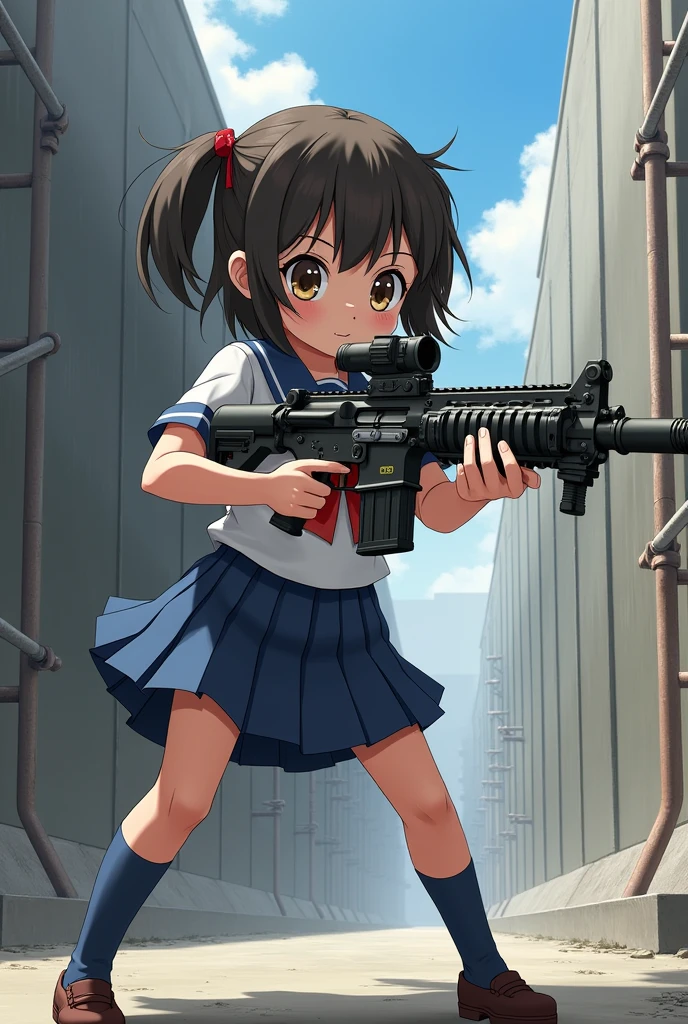 A JK holding an assault rifle