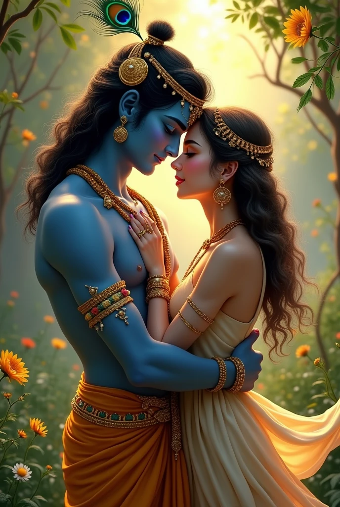 SHREE KRISHNA CUDDLE DEVOTEE