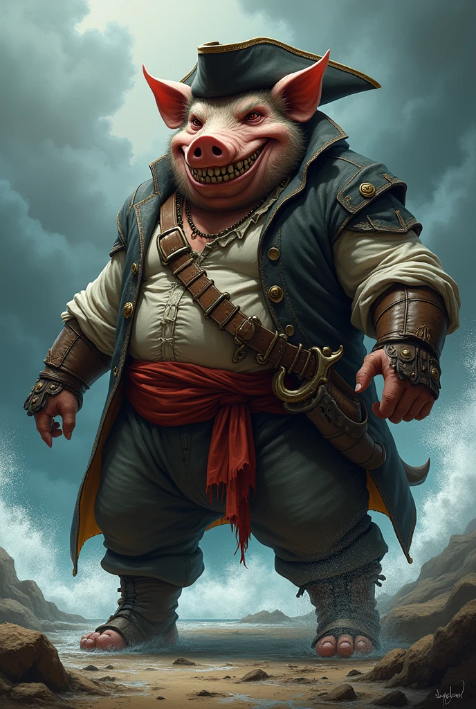 a pig, Pirate , thug