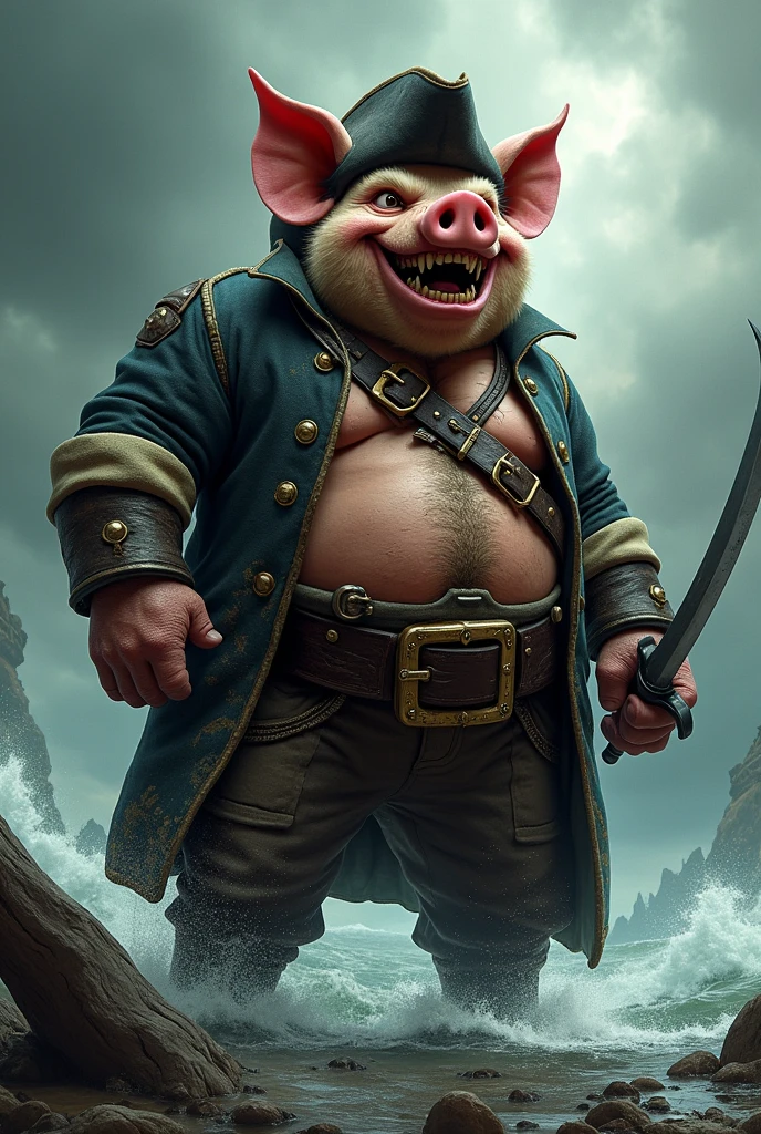 a pig, Pirate , thug