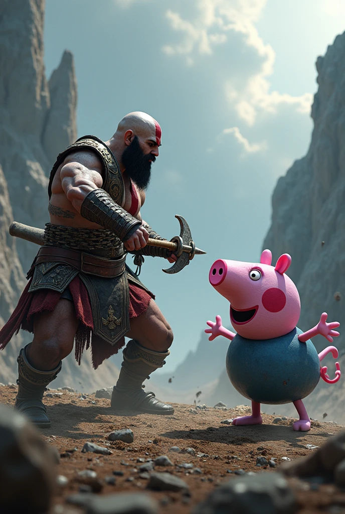Kratos vs pepa-pig