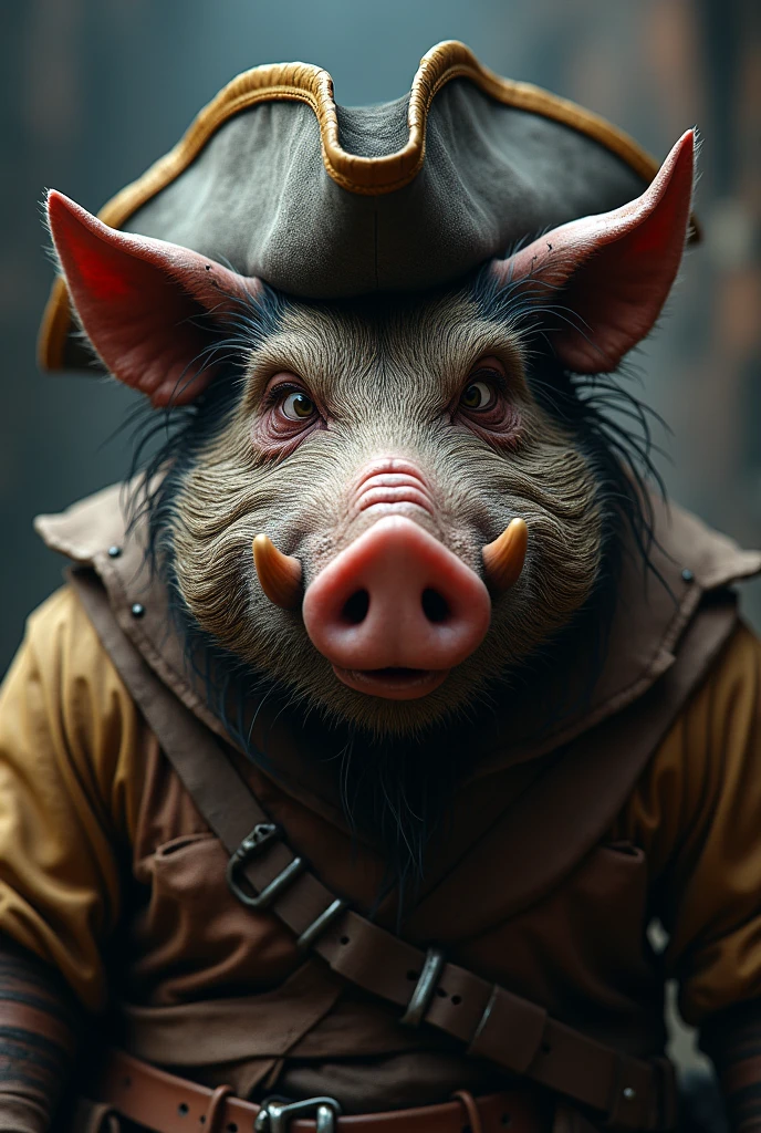 a pig, Pirate , thug , face