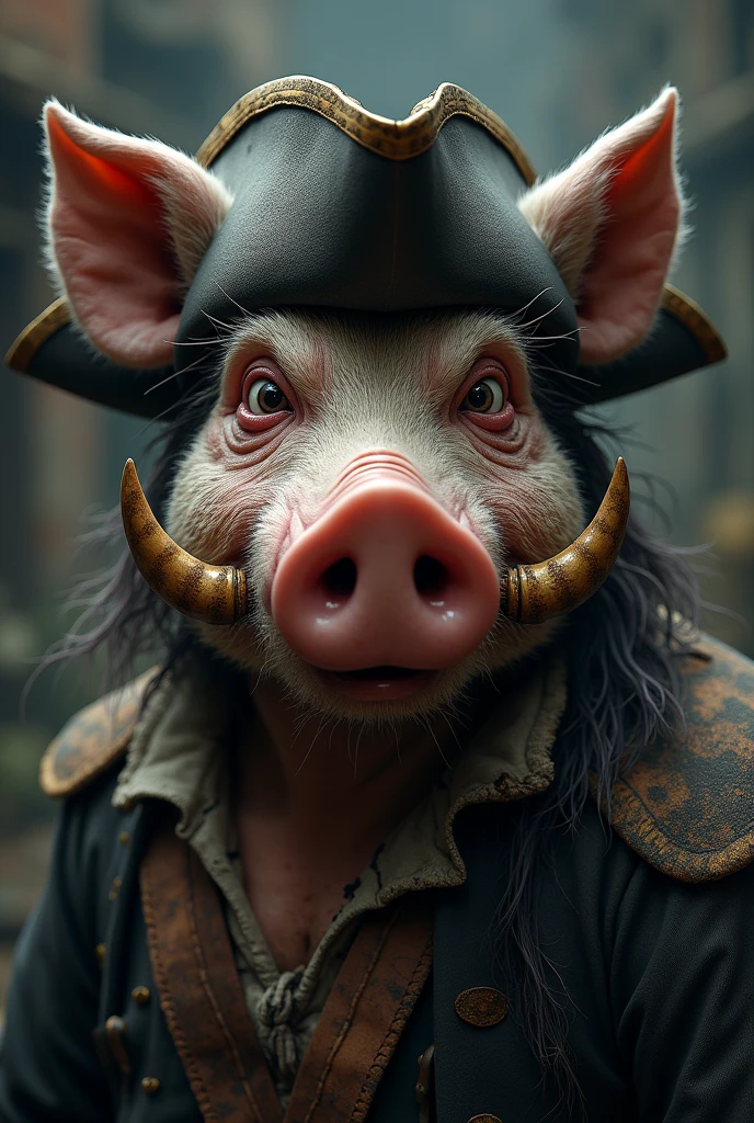 a pig, Pirate , thug , face