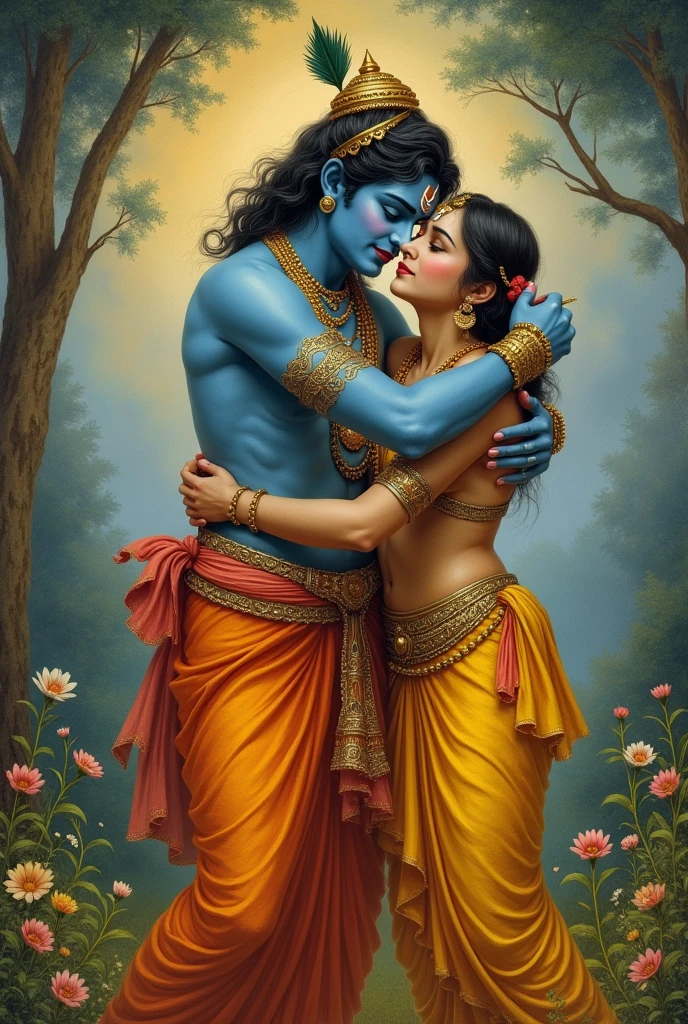 SHREE KRISHNA INTENSE HUG DEVOTEE