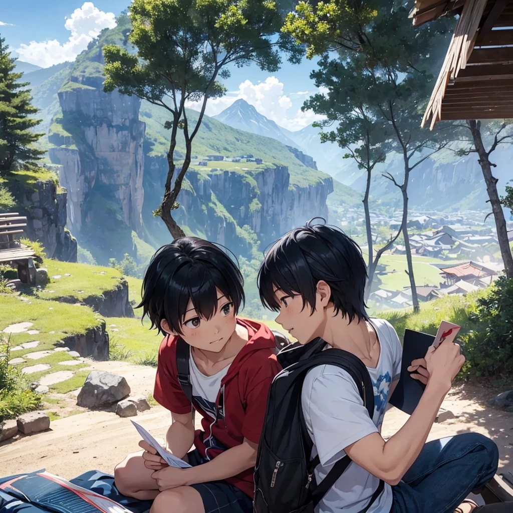 One summer day, Sora receives a letter from Hiro, telling him of his nostalgia for the old days they spent together. Hiro invites Sora to meet him again at the place they promised to go when they grew up: a mountain not far from town.