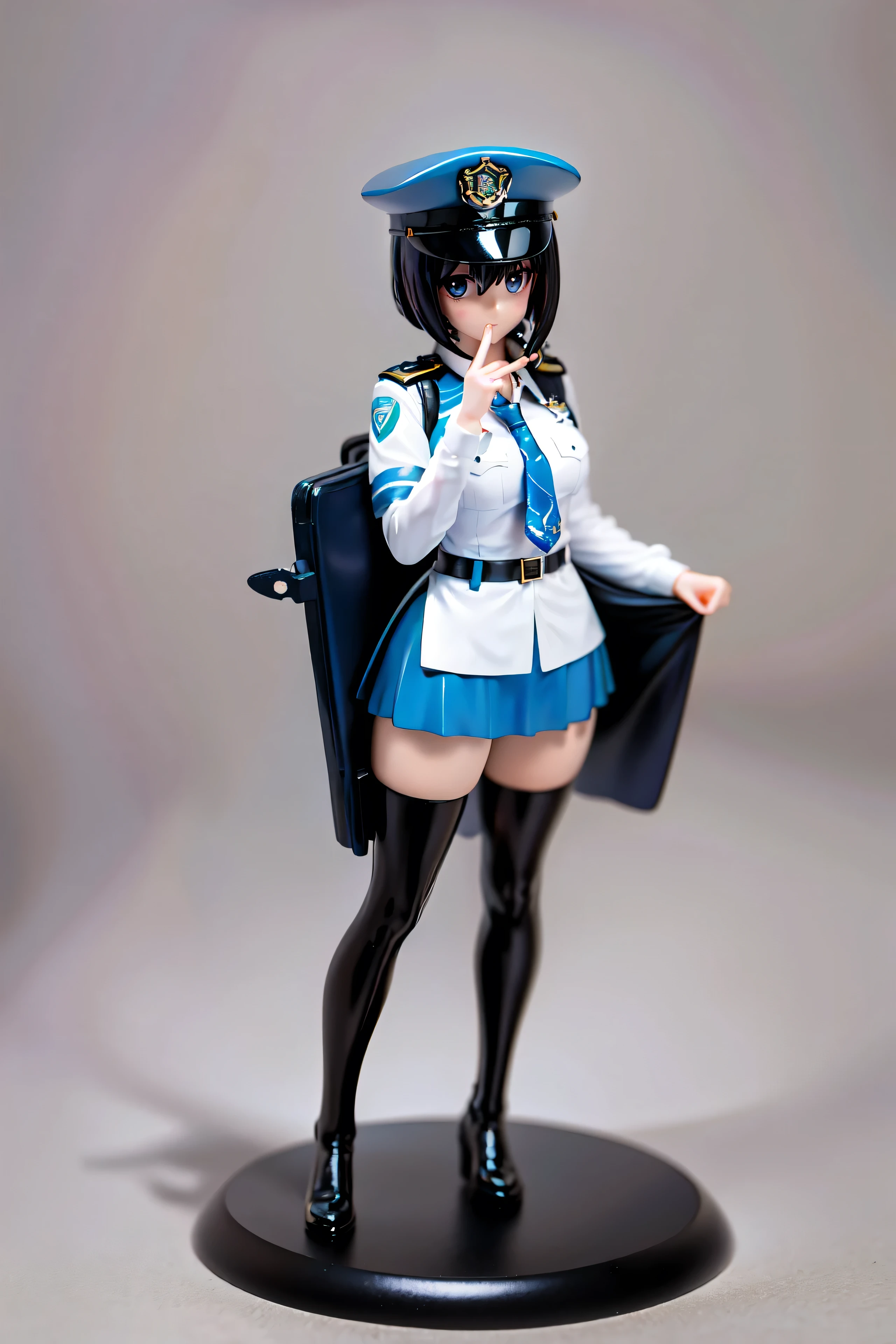 Police Officer A, uniform, skirt, Sheikh Z