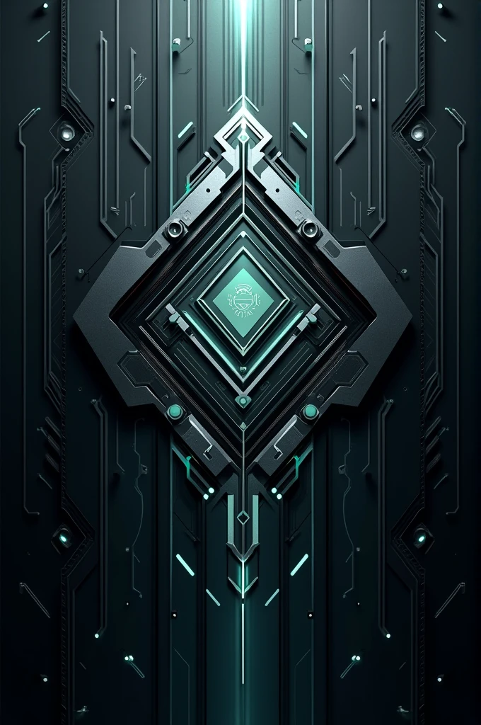 Create a profile picture with a futuristic and technological theme. El fondo debe tener un patrón sutil de circuitos o una textura metálica en tonos gray oscuro o steel blue. The central element should be a stylized symbol that combines geometric shapes and circuit patterns., suggesting a flow of energy or pattern of growth. Use metallic tones like silver, gray, steel blue, or neon green. The text 'Solon Protos' should appear in a modern and futuristic typeface, with a sans-serif font and clean lines. The image should be abstract and convey a sense of technological advancement and perfection..