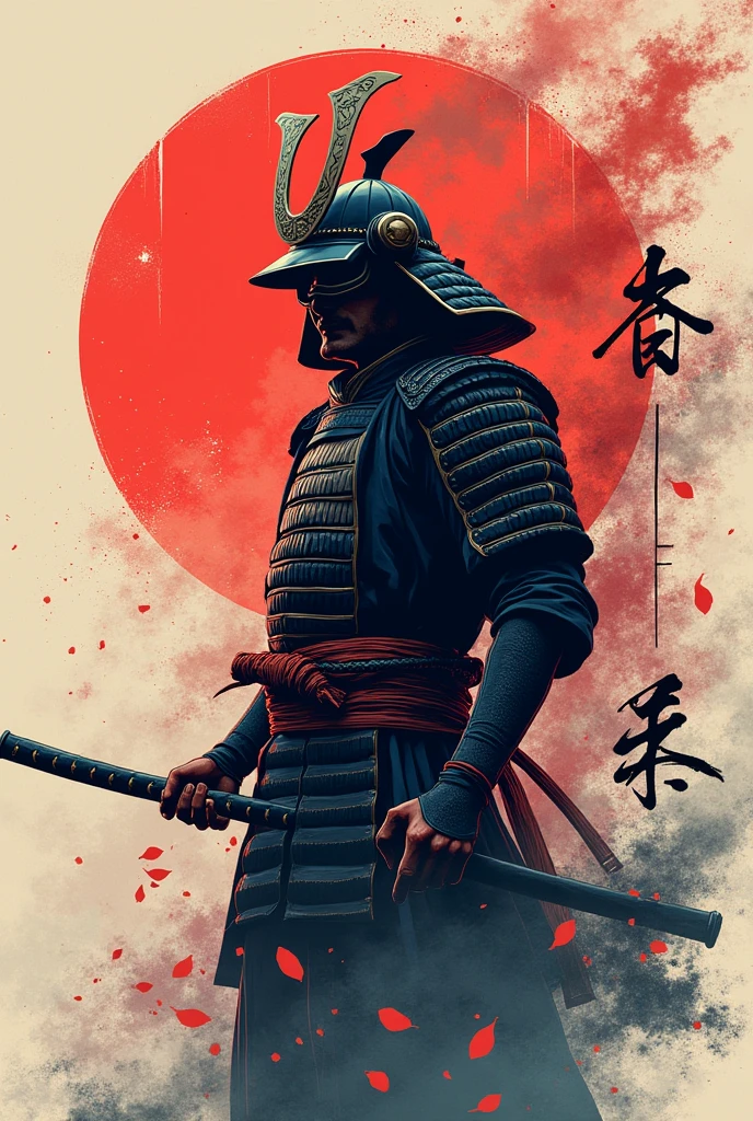Samurai soul logo as anime