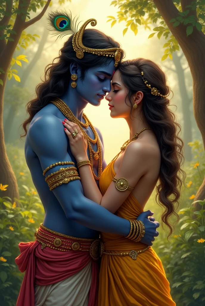 SHREE KRISHNA CUDDLE DEVOTEE