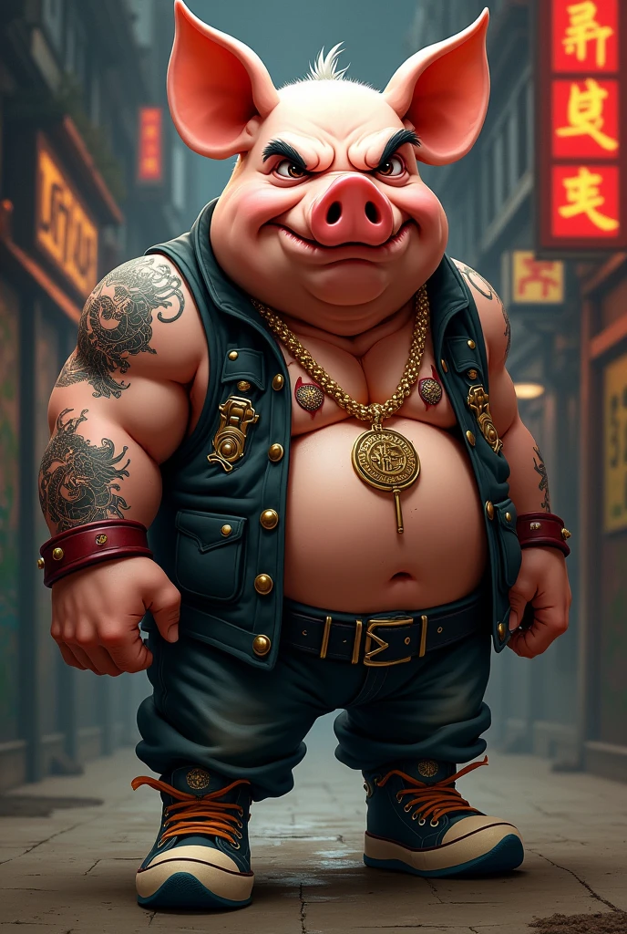 a pig ,thug Chinese style 