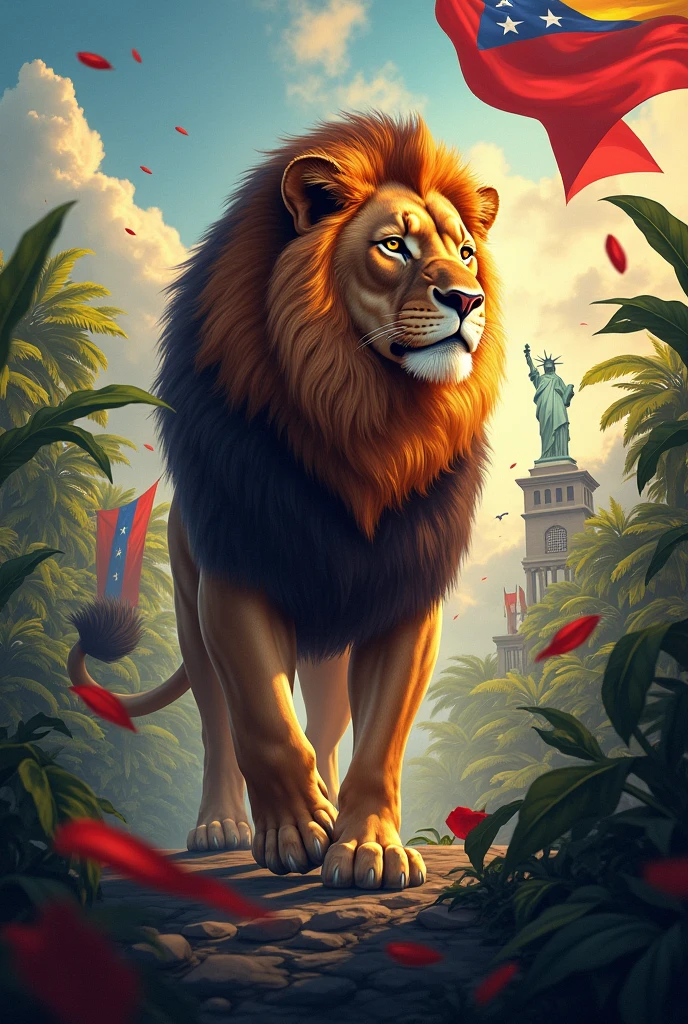 Liberal movement of Venezuela. Personal freedom. Civil Liberty Economic Liberty. The image must contain a lion.