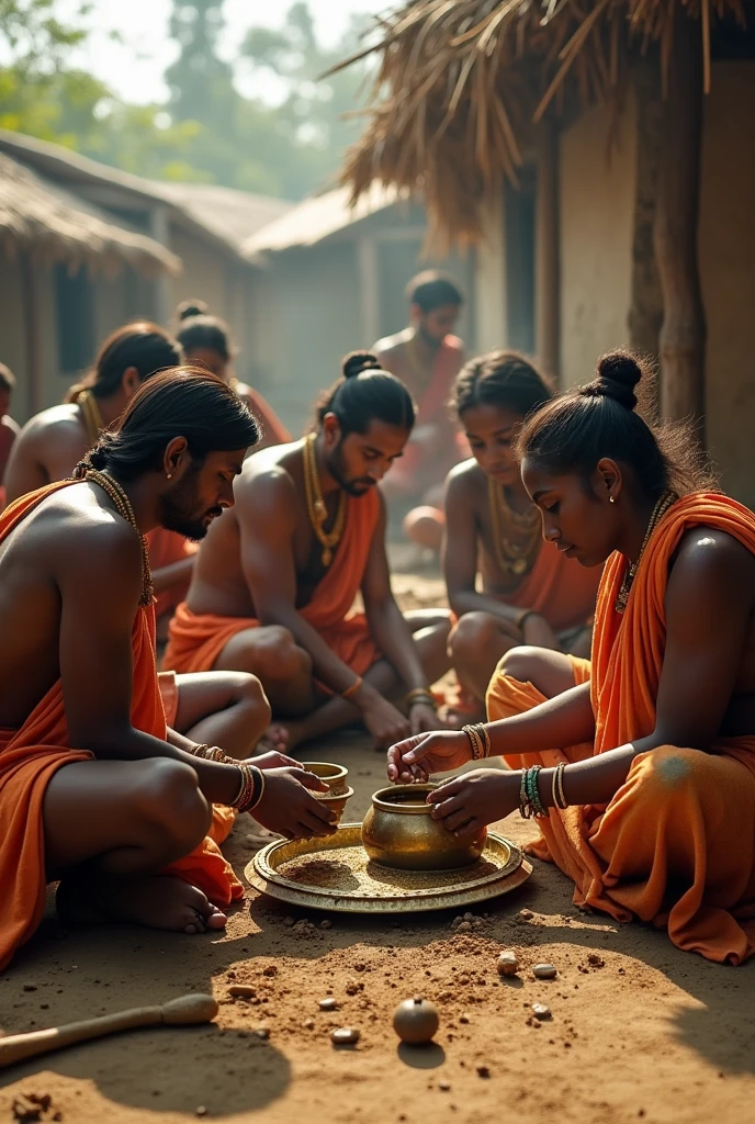 Indians eating shake of cow dung and cow urine 