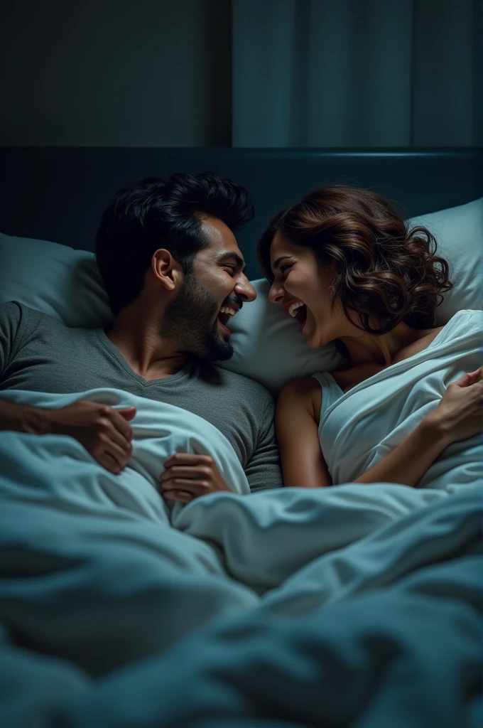 Rohit and Jenny are shouting in their bed while sleeping