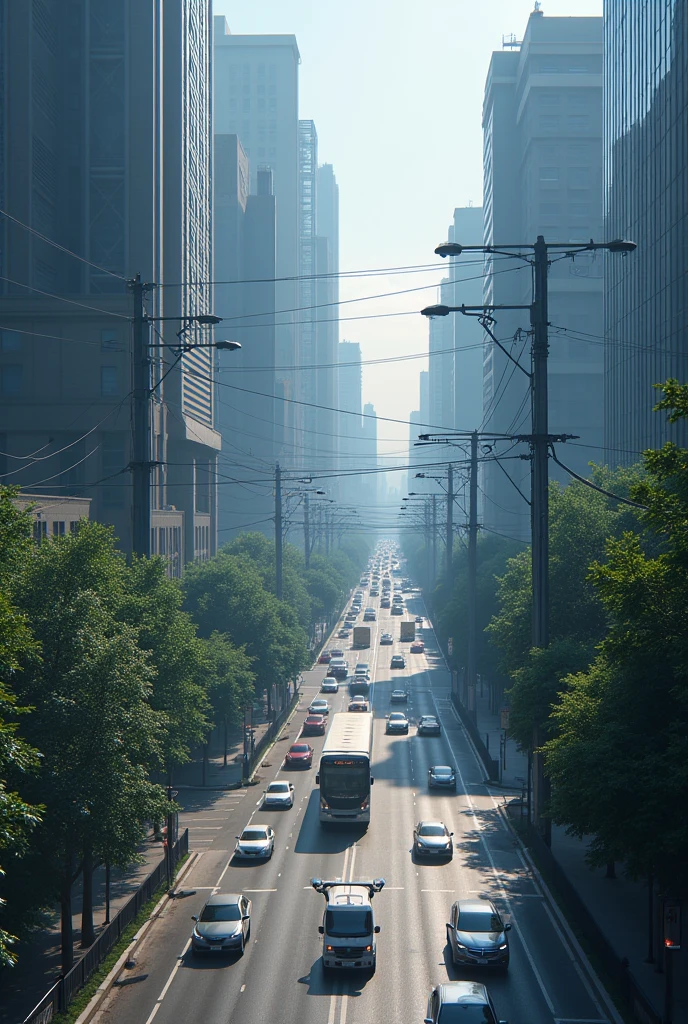 Help me draw the sensors installed throughout the city to collect traffic data., Environment, energy consumption