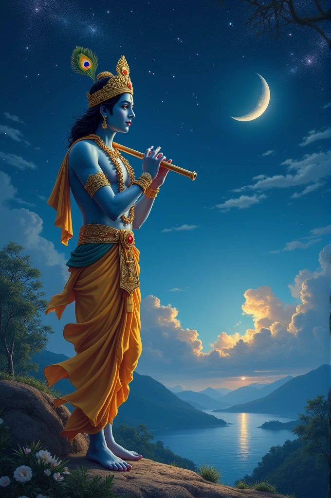 Krishana bhagwan with in night
