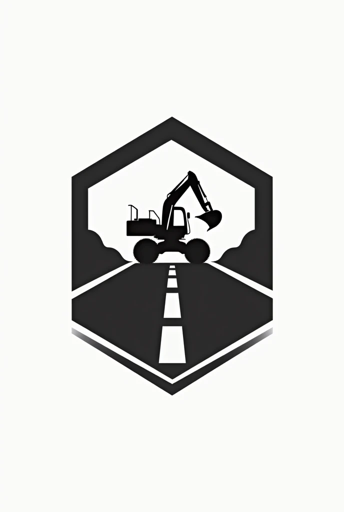 Road and bridge equipment simple logo