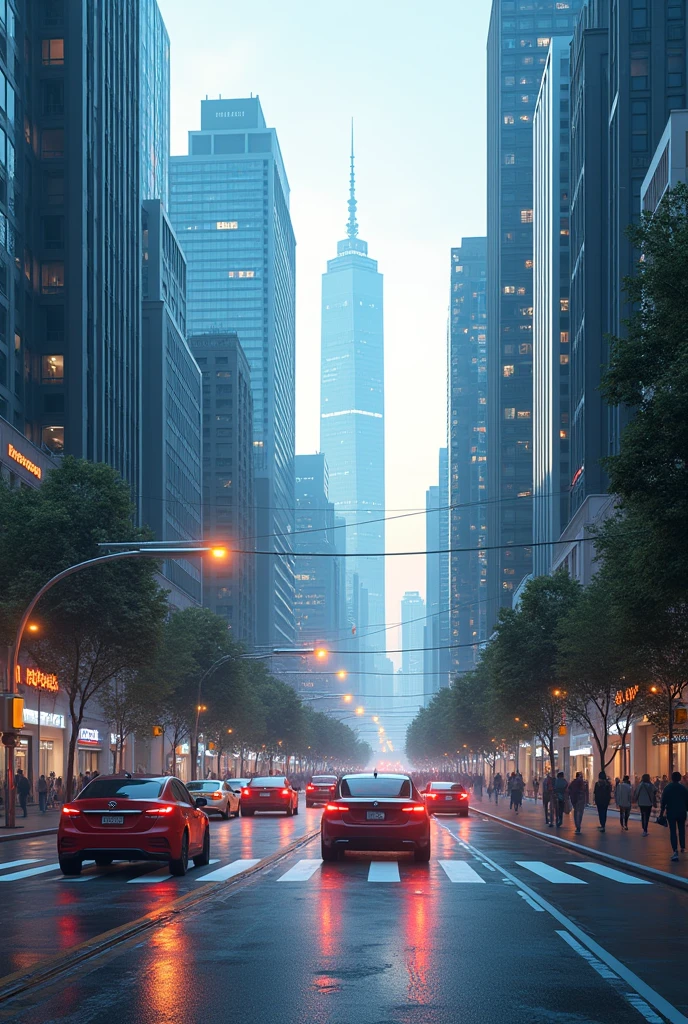 Help me draw sensors installed throughout the city to collect data on traffic, environment, energy consumption in 2050