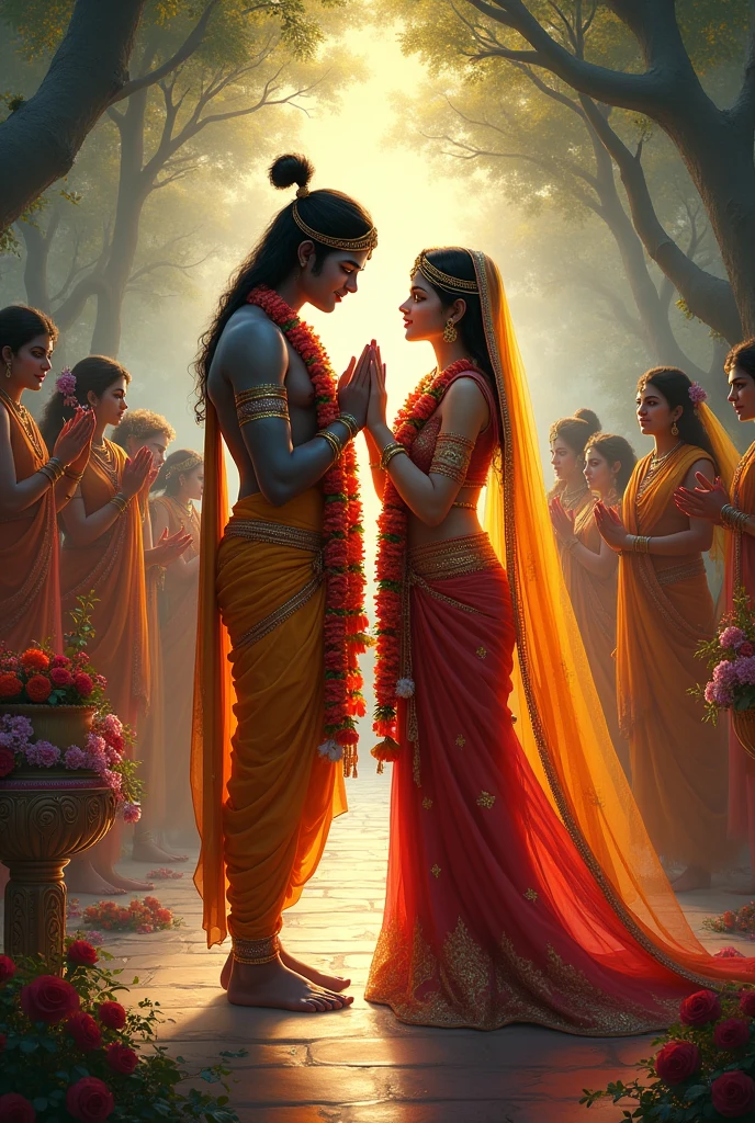 Krishna and Radha wedding 