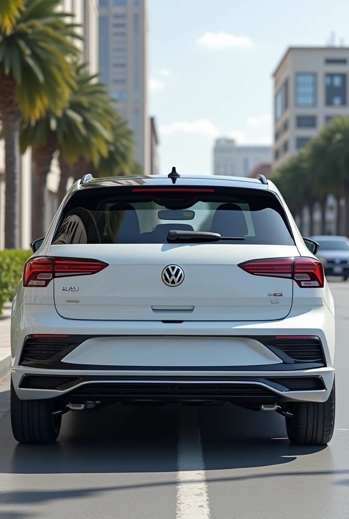 White colour volswagon polo witj h roof black colour