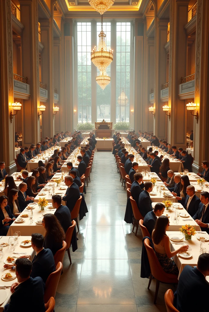 Large luxury cafeteria with 300 tables
