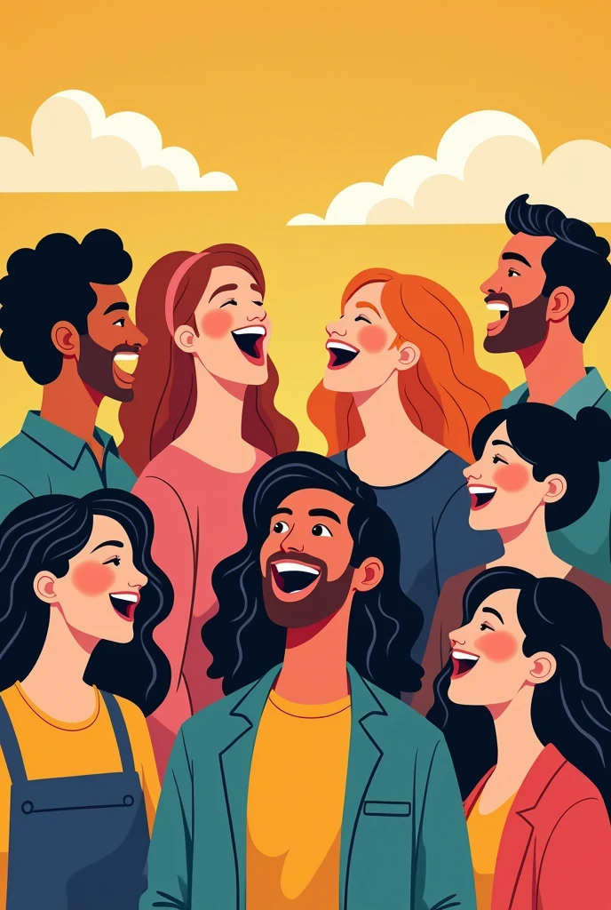 Communication visual on importance of laughing