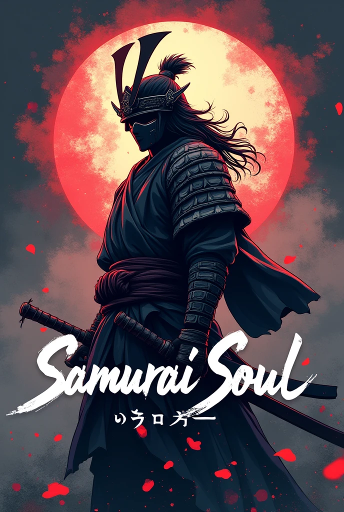 Samurai Soul logo with samurai soul title in front as anime