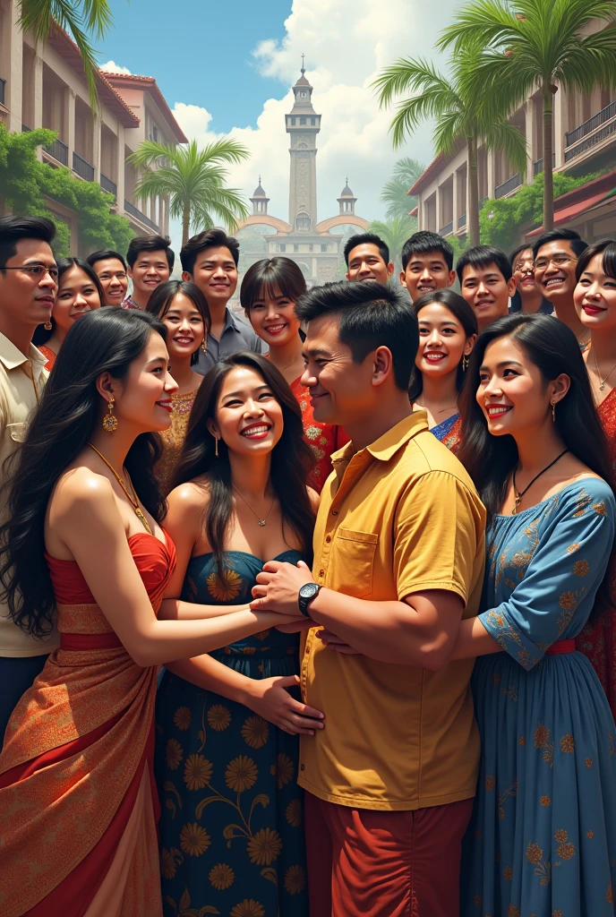 A Diverse group of Filipinos, symbolizing unity and inclusiveness
