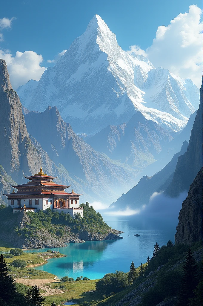 Epic sambhala of himalaya