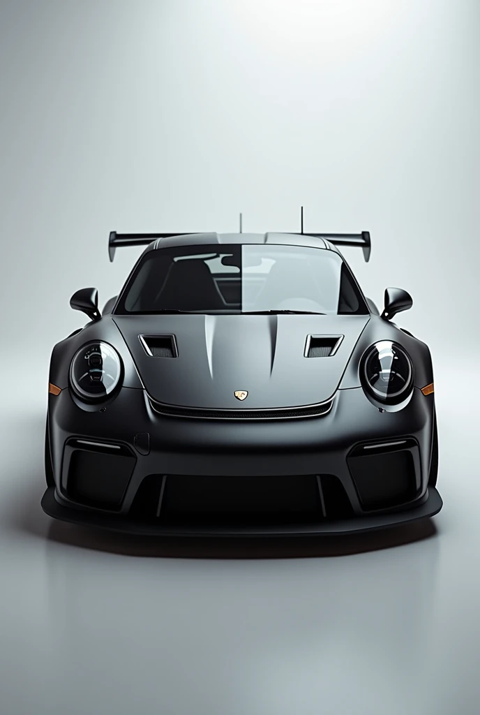 Porsche 911 gt3 rs matte black front side face