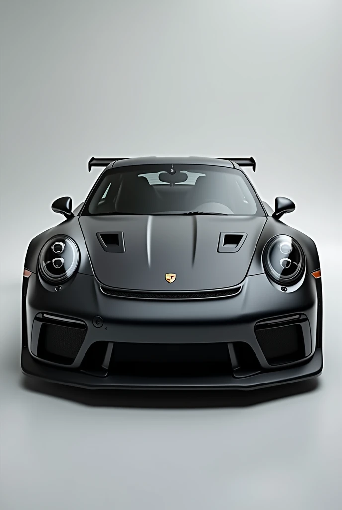 Porsche 911 gt3 rs matte black front side face