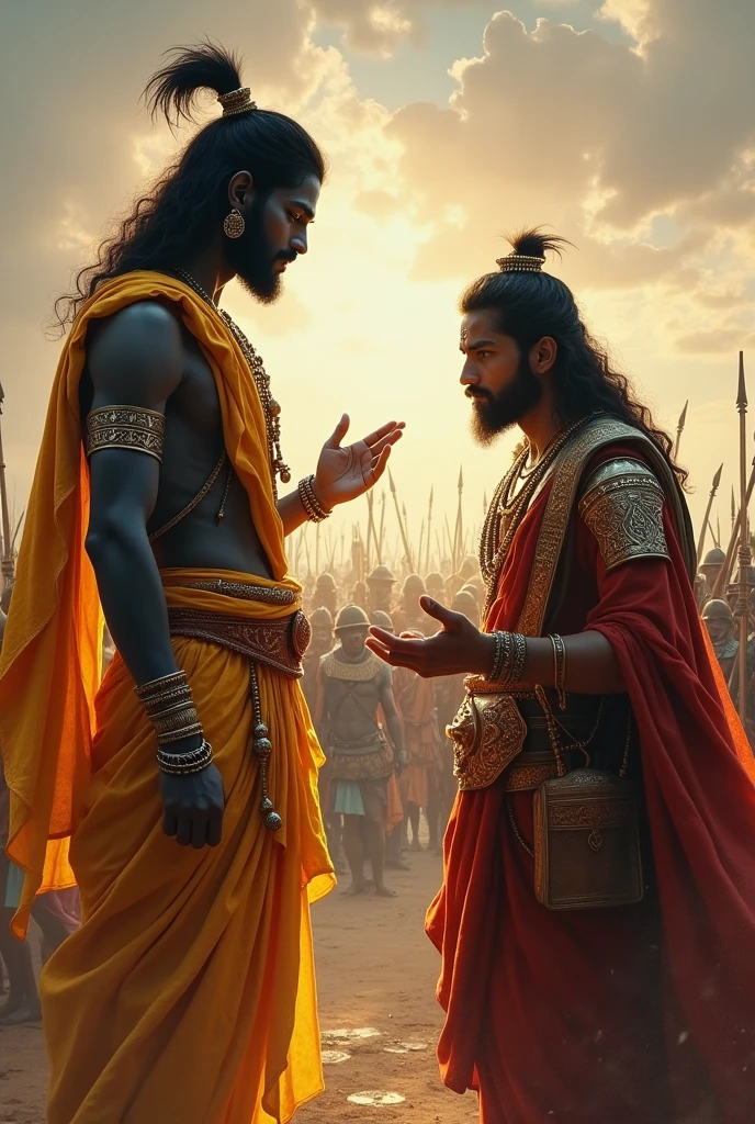 Shree krishna and arjun in mahabharat 