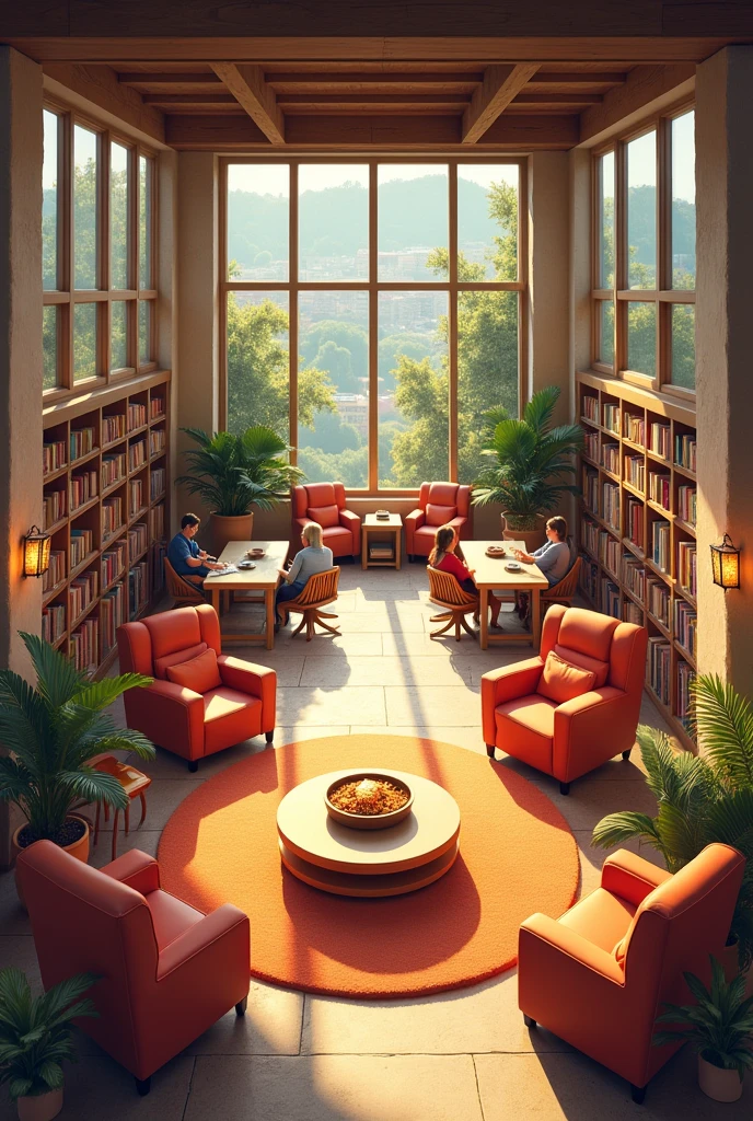 make decoration for library community engagement space. Leave some space for projector